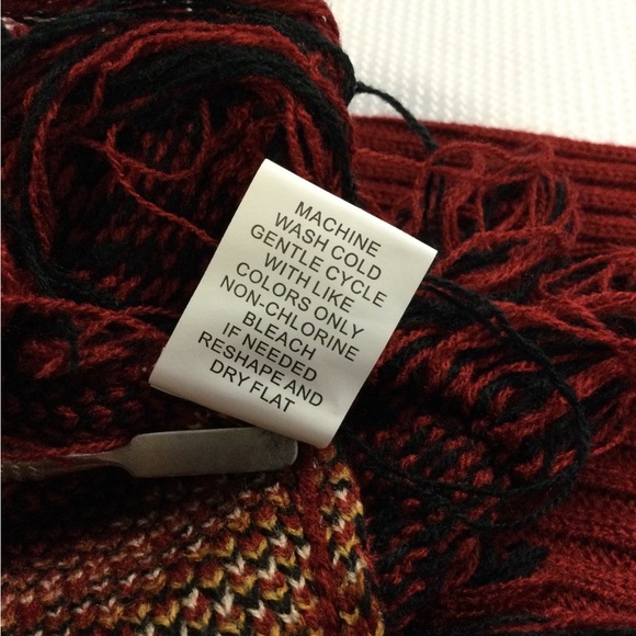 COTTON & RYE WOMEN'S SOUTHWESTERN KNIT FRINGE PONCHO SIZE MEDIUM NWT - Picture 13 of 16